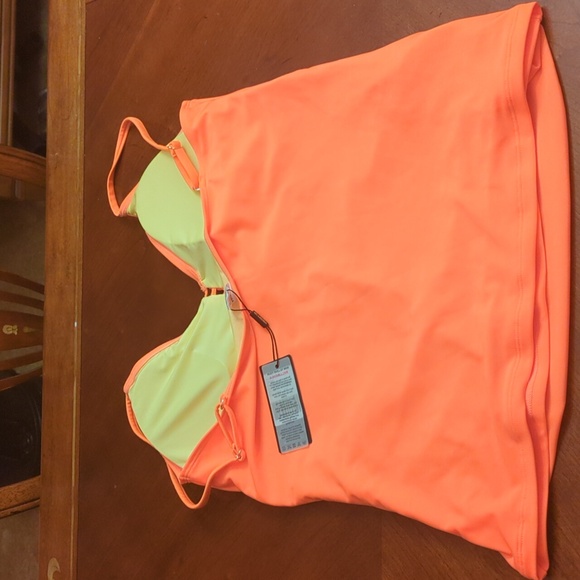 NWOT Relleciga colored NO underwire tankini top Size XL - Picture 6 of 8